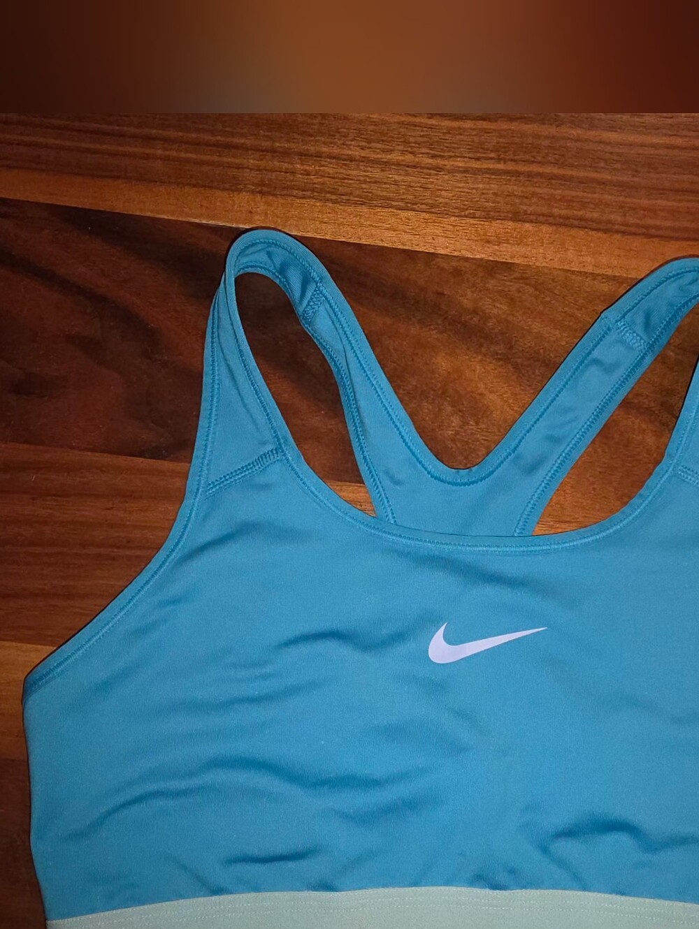 Nike Women's Blue Teal Racerback Sports Bra